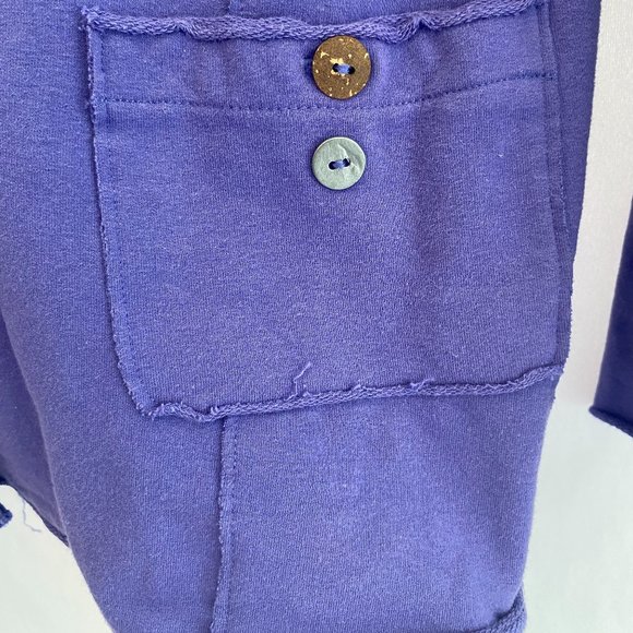 White Lotus Lifestyle Purple Long Sleeve Button Down Jacket Pockets Large - Picture 5 of 16